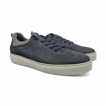 Mens Leather Sneakers Elastic Laces Ultralight Sole Removable Insole 4143 Black, by Di Prieto