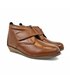 Womens Soft-Leather Ankle Boots Low-Wedge Velcro Closure 3970 Leather, by BeRelax