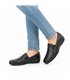 Zapatos Cómodos Cuña Mujer Piel Blanda Elásticos Laterales 3505 Negro, de Berelax