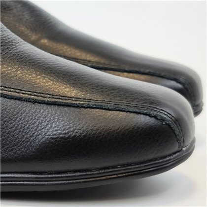 Zapatos Cómodos Cuña Mujer Piel Blanda Elásticos Laterales 3505 Negro, de Berelax