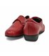 Womens Leather Wedge Comfort Shoes Side Elastics Velcro 3507 Red, by BeRelax