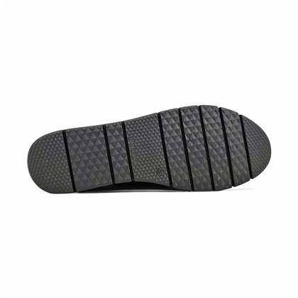 Mocasines Confort Cuña Mujer Piel Blanda Adorno Antifaz 3145 Negro, de Berelax
