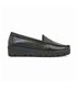 Mocasines Confort Cuña Mujer Piel Blanda Adorno Antifaz 3145 Negro, de Berelax