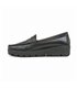 Mocasines Confort Cuña Mujer Piel Blanda Adorno Antifaz 3145 Negro, de Berelax
