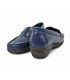 Womens Comfort Loafers Soft Leather and Elastic Lycra 3080 Navy, by BeRelax