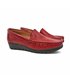 Mocasines Cómodos Kiowa Cuña Mujer Piel Blanda Plantilla De Piel Y Gel 17001 Rojo, de Berelax