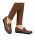 Mocasines Cómodos Kiowa Cuña Mujer Piel Blanda Plantilla De Piel Y Gel 17001 Marrón, de Berelax