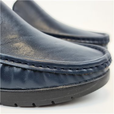 Mocasines Cómodos Kiowa Cuña Mujer Piel Blanda Plantilla De Piel Y Gel 17001 Marino, de Berelax