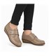 Zapatos Cómodos Cuña Mujer Piel Blanda Cierre Velcro 3910 Taupe, de Berelax