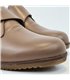 Zapatos Cómodos Cuña Mujer Piel Blanda Cierre Velcro 3910 Taupe, de Berelax