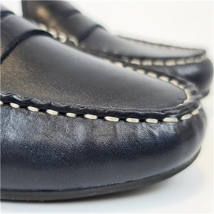 Mocasines Cómodos Mujer Piel Napa Adorno Antifaz 4071 Marino, de Bda