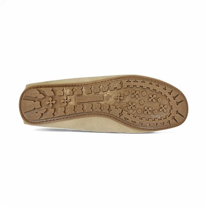 Mocasines Cómodos Mujer Piel Ante Adorno Antifaz 111 Beige, de Bda
