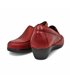 Womens Soft Leather Wedge Loafers Elastic Vamp 250 Burgundy, by Bda