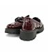 Mocasines Plataforma Mujer Piel Charol Adorno Cadena 24033 Burdeos, de Bda