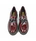 Mocasines Plataforma Mujer Piel Charol Adorno Cadena 24033 Burdeos, de Bda