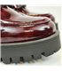 Mocasines Plataforma Mujer Piel Charol Adorno Cadena 24033 Burdeos, de Bda