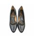 Zapatos De Salon Cómodos Tacón Bajo Mujer Piel Napa Plantilla De Gel Suela Antideslizante 10150 Negro, de Bda