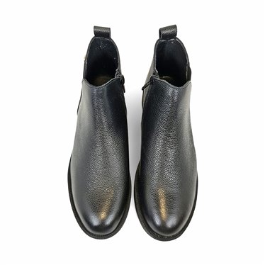 Botines Chelsea Mujer Piel Napa Elástico Y Cremallera 5122 Negro, de Bda