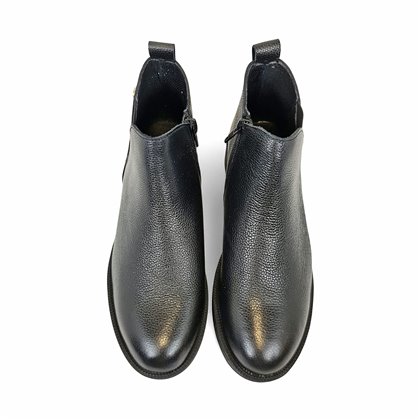 Botines Chelsea Mujer Piel Napa Elástico Y Cremallera 5122 Negro, de Bda