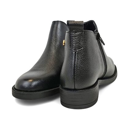 Botines Chelsea Mujer Piel Napa Elástico Y Cremallera 5122 Negro, de Bda