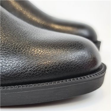 Botines Chelsea Mujer Piel Napa Elástico Y Cremallera 5122 Negro, de Bda