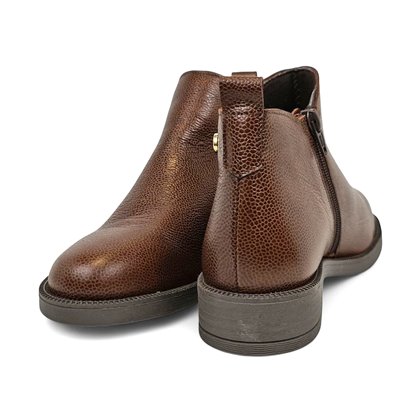 Botines Chelsea Mujer Piel Napa Elástico Y Cremallera 5122 Marrón, de Bda