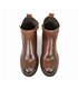 Botines Chelsea Mujer Piel Napa Adorno Cadena Y Cremallera 6292 Marrón, de Bda