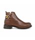 Botines Chelsea Mujer Piel Napa Adorno Cadena Y Cremallera 6292 Marrón, de Bda