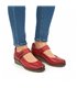 Womens Soft Leather Mary Jane Shoes Velcro Removable Insole 70806 Red, by TuPié