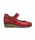 Womens Soft Leather Mary Jane Shoes Velcro Removable Insole 70806 Red, by TuPié
