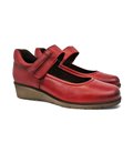 Merceditas Mujer Piel Blanda Velcro Plantilla Extraíble 70806 Rojo, de Tupié