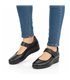 Merceditas Mujer Piel Blanda Velcro Plantilla Extraíble 70806 Negro, de Tupié