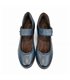 Merceditas Mujer Piel Blanda Velcro Plantilla Extraíble 70806 Azul, de Tupié