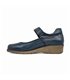 Womens Soft Leather Mary Jane Shoes Velcro Removable Insole 70806 Blue, by TuPié