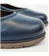Merceditas Mujer Piel Blanda Velcro Plantilla Extraíble 70806 Azul, de Tupié