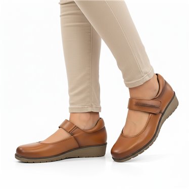 Merceditas Mujer Piel Blanda Velcro Plantilla Extraíble 70806 Cuero, de Tupié
