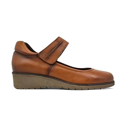 Womens Soft Leather Mary Jane Shoes Velcro Removable Insole 70806 Leather, by TuPié