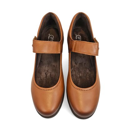 Merceditas Mujer Piel Blanda Velcro Plantilla Extraíble 70806 Cuero, de Tupié