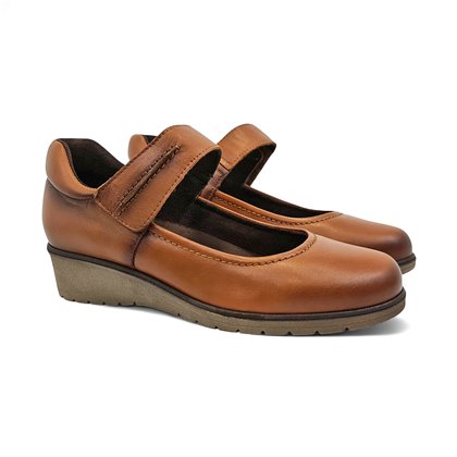 Merceditas Mujer Piel Blanda Velcro Plantilla Extraíble 70806 Cuero, de Tupié