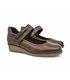 Womens Soft Leather Mary Jane Shoes Velcro Removable Insole 70806 Brown, by TuPié