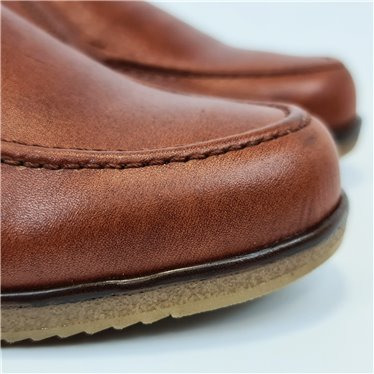 Womens Soft Leather Wedge Loafers Elastic Vamp 250 Leather, by Bda