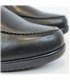 Womens Soft Leather Wedge Loafers Elastic Vamp 250 Black, by Bda