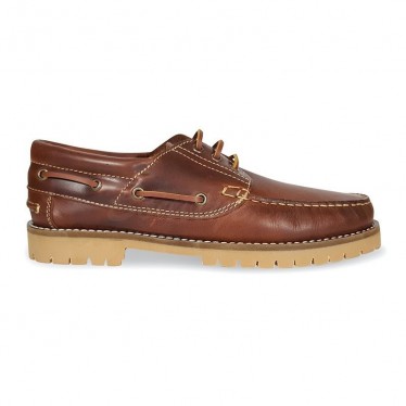 MEN LEATHER BOAT SHOES SEV200CA LEATHER, BY CASUAL PAIR