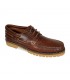 MEN LEATHER BOAT SHOES SEV200CA LEATHER, BY CASUAL