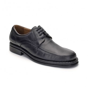 Man Leather Derby Shoes 597 Black, By Comodo Sport