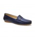 Women Soft Leather Loafers 903CA Navy, by Casual