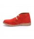 Woman Suede Safari Booties 360-S Red, By C. Ortuño