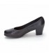 Zapatos De Salón Mujer Piel Tacón Bajo 1050DE Negro, de Desireé