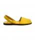 Woman Leather Menorcan Sandals Colour Insole 2010-S Yellow, by C. Ortuño