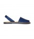 Woman Leather Basic Menorcan Sandals 201-S Navy, by C. Ortuño